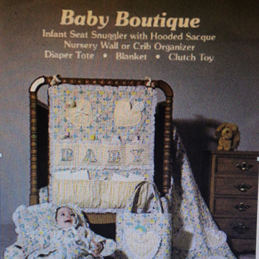 Handmade 1980 Gingham Goose Wall or Crib Organizer - Picture 8 of 8